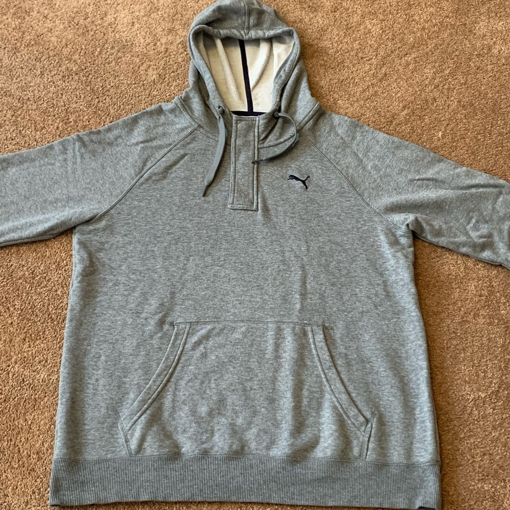 Men Puma Quarter Zip Hoodie